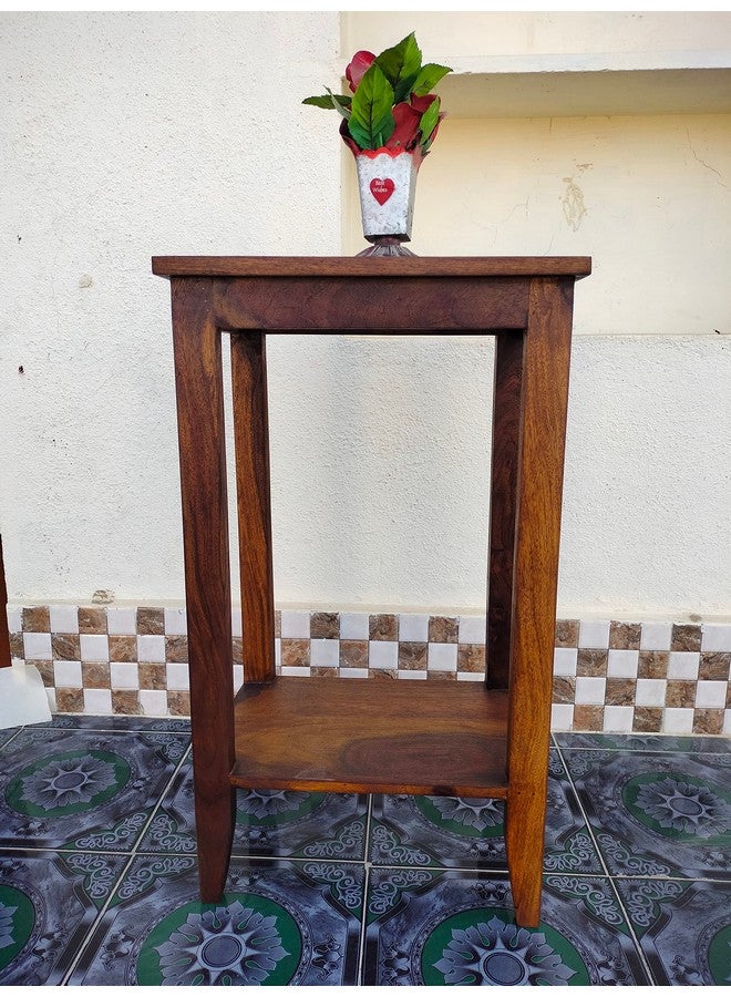 Umark Umark Solid sheesham Wood Long Table Bar Tall Stool Patio Outdoor Garden Chair Seat Home Stool Brown (Brown)  - Image 3