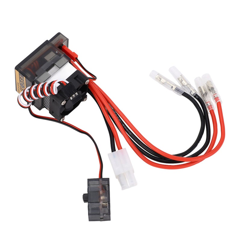320A RC Brushed ESC for 7.4 to 16V Voltage 2 to 4S LiPo 6 to 12 NiMH Brushed ESC Electronic Speed Controller for 1/10 RC Car Boat - Image 2