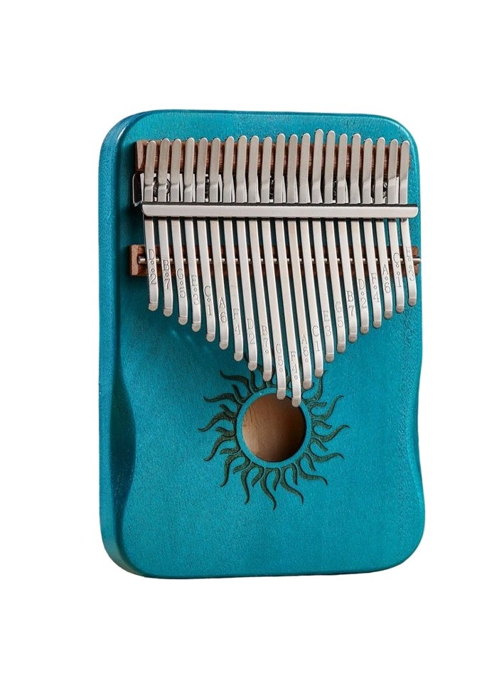 Kalimba Finger Piano, Wood Kalimba Instrument With Metal Keys, Portable Thumb Piano Keyboard Musical Instrument, Handheld Mini Keyboard Piano For Beginners, (1pc, 21 Keys Blue) - pzsku/Z736DAB9D0C06AB4AD78FZ/45/_/1725616337/a313573a-bd34-4ec8-bb28-467900099ad8