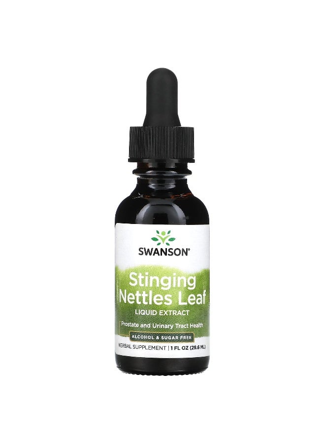 Swanson, Stinging Nettle Leaf Liquid Extract, Alcohol Free & Sugar Free, 1 g, 1 fl oz (29.6 ml) (Packaging may vary) - Image 1