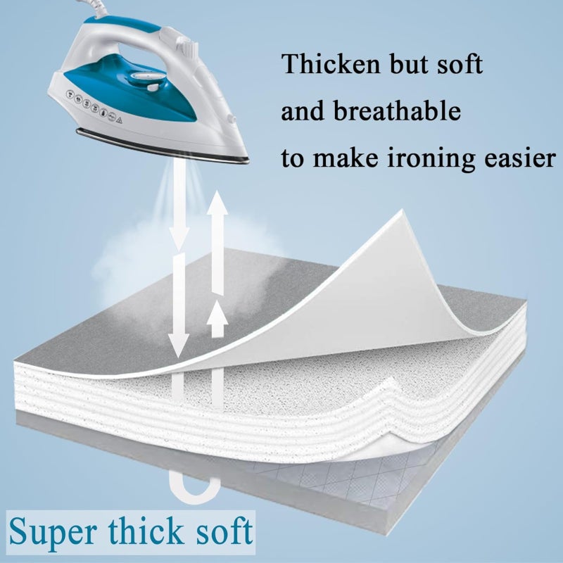 Small Ironing Board Cover 90*31cm Heat Resistant Scorch Proof Ironing Board Protector - Reflective Padded Ironing Cover for Home Laundry Use - Image 4