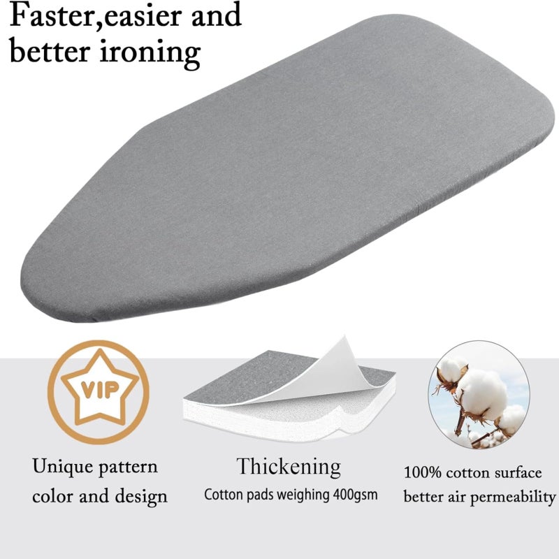 Small Ironing Board Cover 90*31cm Heat Resistant Scorch Proof Ironing Board Protector - Reflective Padded Ironing Cover for Home Laundry Use - Image 2