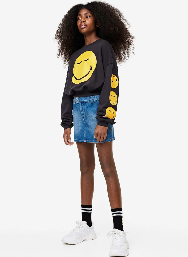 H&M Kids Smile Oversized Sweatshirt