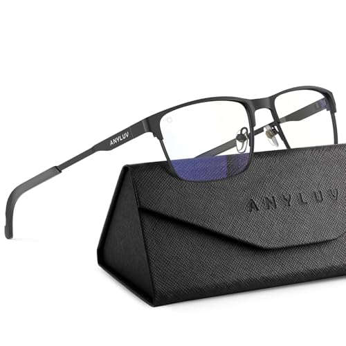 ANYLUV Blue Light Glasses for MenWomen Lightweight Blue Light Blocking Glasses AntiEye Strain Computer Glasses for Gaming - Image 1