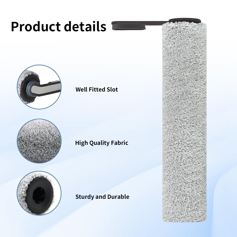 keluke Roller Brush and Filters Replacement Compatible with Tineco Floor ONE S5/Floor One S5 Pro Cordless Vacuum Cleaner,Replacement Parts Include 3 Brush Rollers, 3 Filters - Image 5