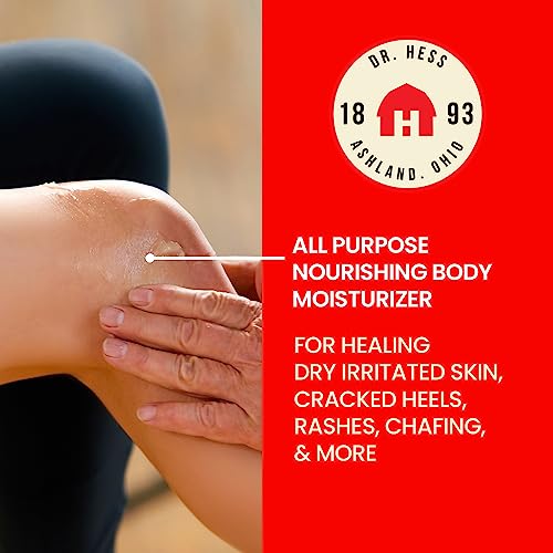 Dr Hess Dr. Hess' 1893 Original Udder Ointment, All-Purpose Nourishing Body Moisturizer for Healing Dry, Irritated Skin, Cracked Heels, Rashes, Chafing with Lanolin, Beeswax, & Eucalyptus Oil, 1.4 oz - Image 5