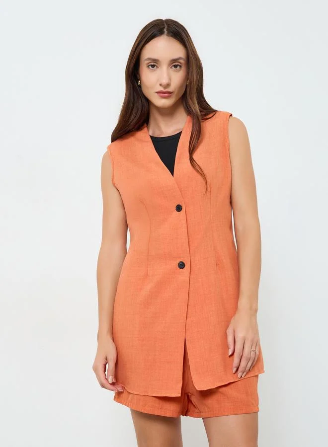 Take Two  Women Sleeveless Jacket and Shorts Co-Ords for Women | Best Price UAE
