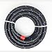 TT Racing 30 Feet 6AN AN6 38 Steel Nylon Braided Oil Gas Fuel Hose Line Black Swivel Fitting Kit NLAN6BK_KIT_XL - Image 2