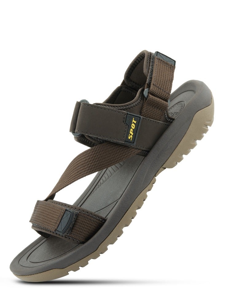 سبوت صنادل رجالية | صنادل أنيقة ومريحة للرجال | اس اس 1962 براون - Image 1