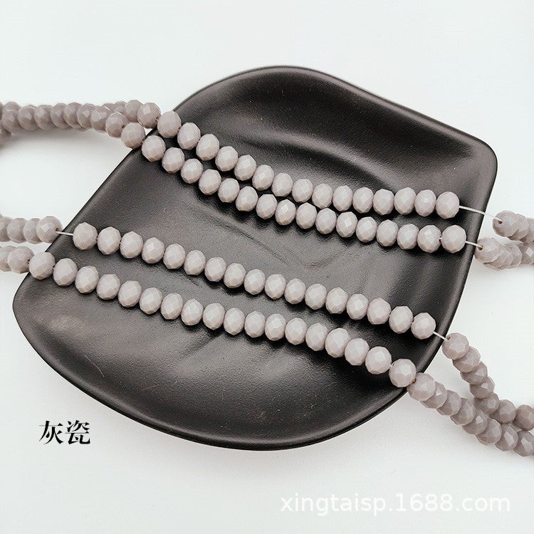 Crystal Flat Beads 1-10mm Jelly Jade for Jewelry Making Gray porcelain Gray porcelain