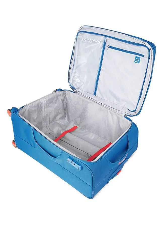 Skybags 8 WHEELS SKYBAGS VANGUARD PLUS BRIGHT BLUE SOFTSIDE CABIN TROLLEY BAG - SK STVAPW59BBL
