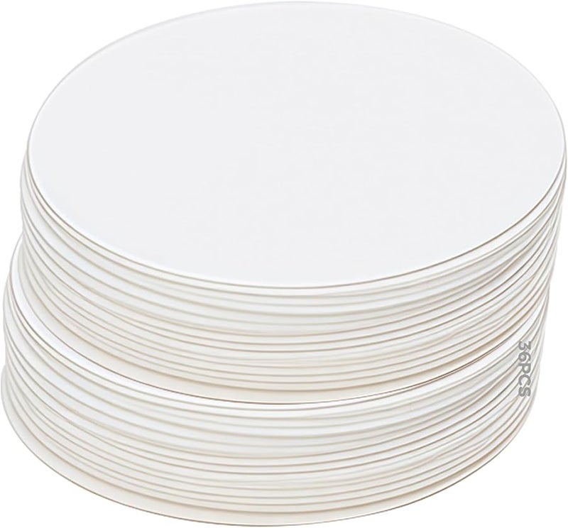 36 Pcs 5.71 Inch Round Watercolor Cards Thick White Cardstock For DIY Mandala Drawing Painting - Image 1