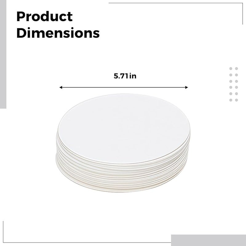 36 Pcs 5.71 Inch Round Watercolor Cards Thick White Cardstock For DIY Mandala Drawing Painting - Image 5