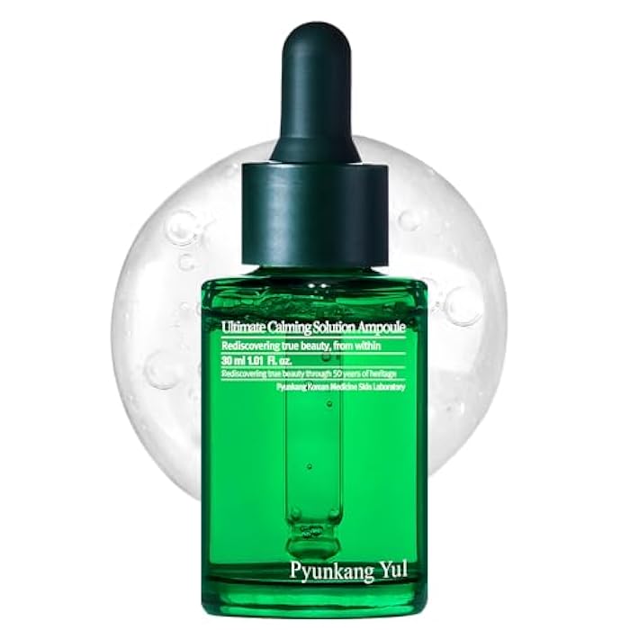 Pyunkang Yul PKY Ultimate Calming Solution Ampoule for Sensitive Skin with Patented Ingredients, Serum Intensely Calms & Soothes Redness with Cica & Tea Tree, Korean Skincare (1.01 Fl. Oz, 30ml) - Image 1