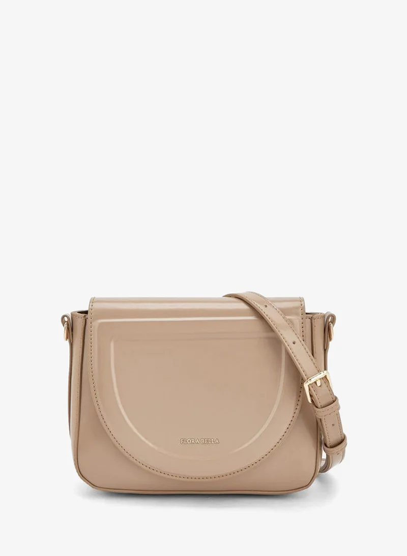 Solid Crossbody Bag With Detachable Strap