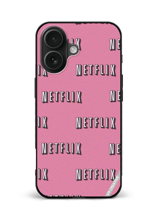 VR CREATIVE Protective Case Cover For Apple iPhone 16 Plus Netflix Design Multicolour
