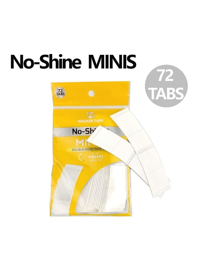 Generic No Shine MINIS Double Sided Tapes Stickers Adhesive for Men Hair System Replacement Toupee Hair Extension Wig Bundles Hair Weave Closure Lace Frontal Contour C 72PCSx1 Bag - Image 2