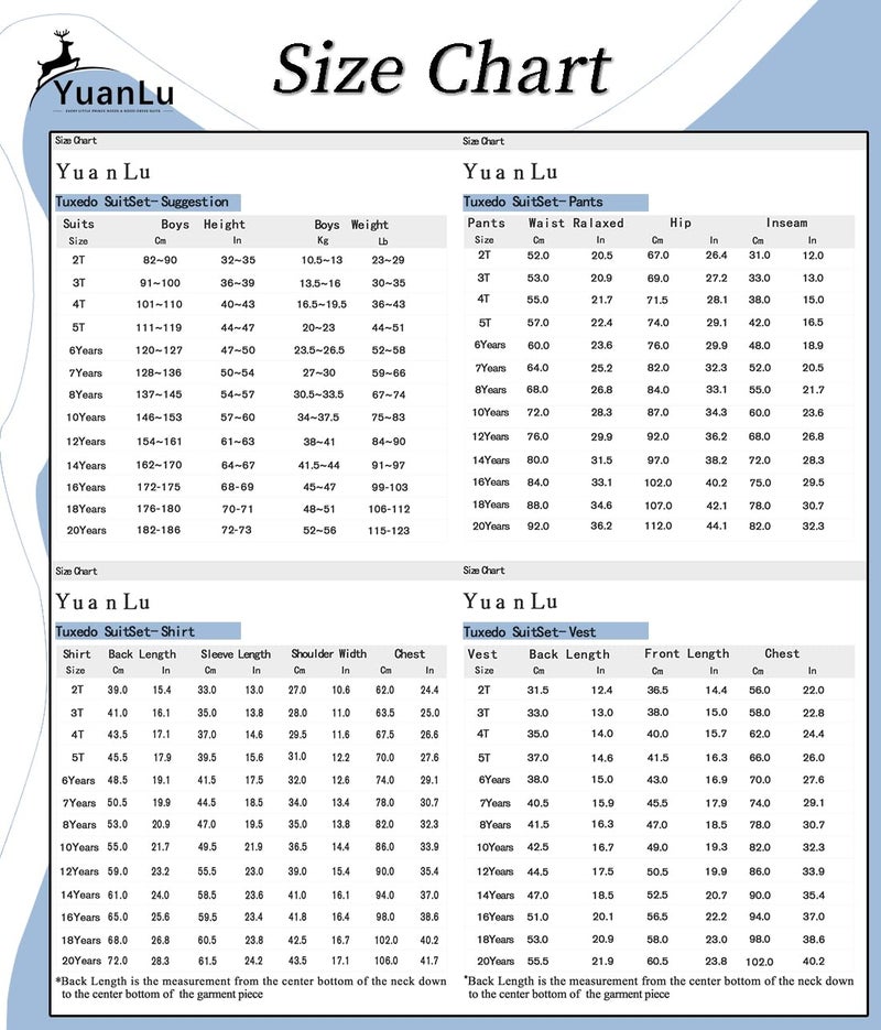 YuanLu 4 Piece Boys's Formal Suit Set with Black Vest Pants White Dress Shirt and Tie Size 10 - Image 5