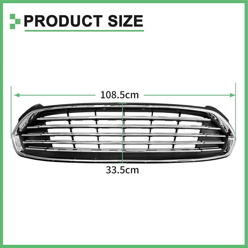 MATMACRO Front Bumper Upper Lower Grille Assembly for Ford Fusion 2013-2016 - Image 4
