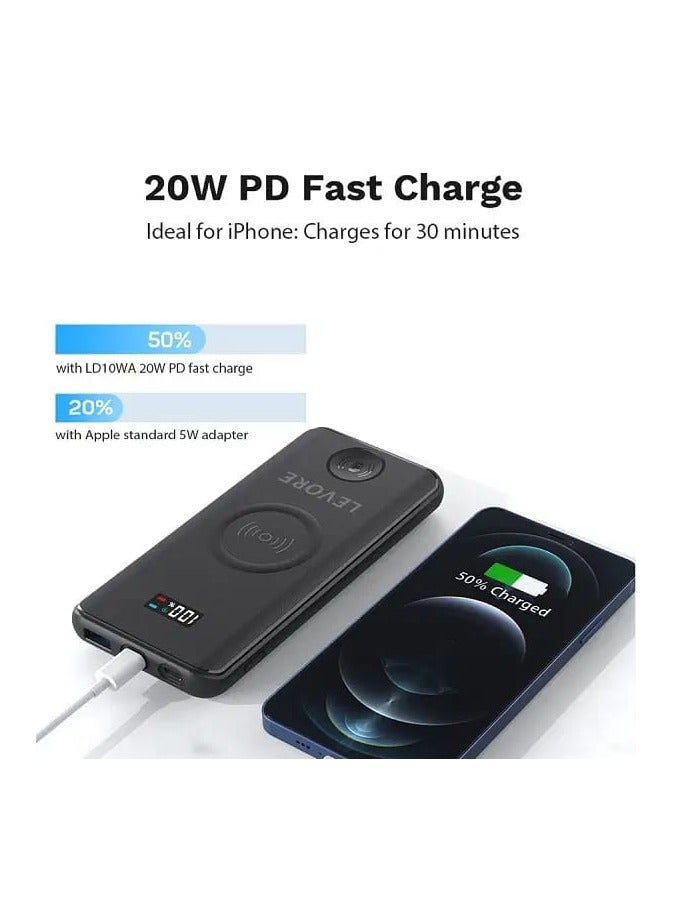 ليفور باور بانك ليفور LP431 - شحن سريع PD بقوة 20 واط ومنافذ إدخال إعادة شحن مزدوجة - Image 3