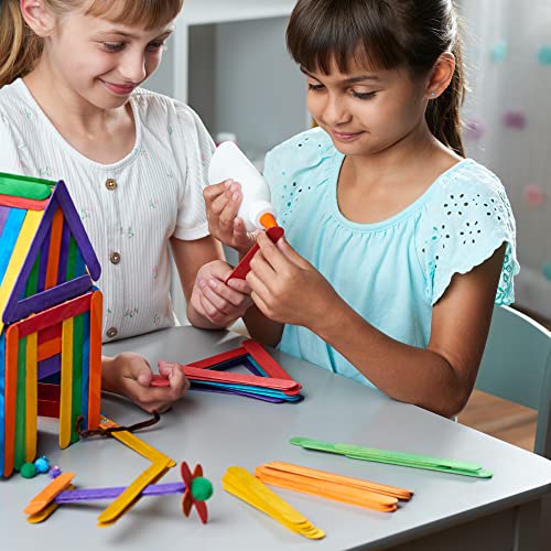 Gusto [100 Count] 6 Inch Colored Jumbo Popsicle Sticks for Crafts - ICES, Ice Cream, Waxing, Tongue Depressor Wood Craft Sticks - (Formerly Comfy Package) - Image 5