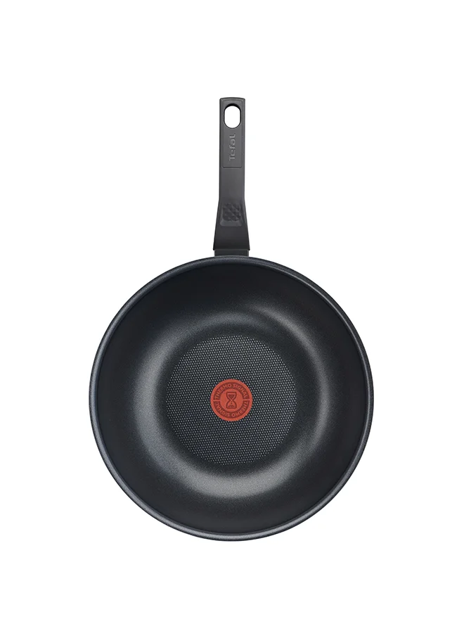 Tefal TEFAL EASY COOK AND CLEAN | Wok Frypan 28 cm | easy clean | non stick coating | thermo signal™ | heat indicator | diffusion base | healthy | safe cookware | Made in France | 2 Years Warranty |  B5541902