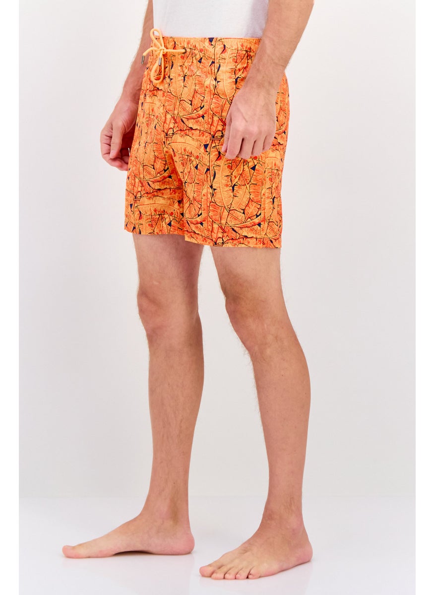 Men Drawstring Allover Print Swim Short, Orange - pzsku/Z736EC2F290BFFF326F7AZ/45/_/1737641973/7ae12671-788c-40fe-bfec-7c7db5f07506