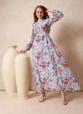 ميش multicolor floral