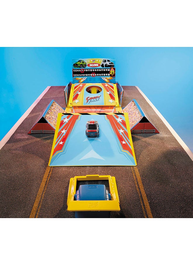 little tikes My First Cars Crazy Fast 4-in-1 Dunk’n Stunt’n Game’n Set with One Exclusive Pullback Toy Car Vehicle Goes up to 50ft  - Image 3