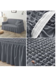 EVORY HOME A sofa cover set, an elastic sofa cover consisting of 4 pieces, two pieces of chair covers and two pieces of sofa covers. The set is suitable for all sizes of chairs and sofas.  - Image 4