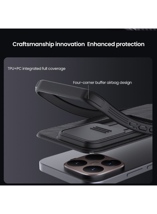 Nillkin For Xiaomi 15T Pro Case TPU+PC Shockproof Bumper, Camera Lens Protection Slide Back Cover, Anti-Fingerprint Slim Fit Mobile Phone Casing - Image 4