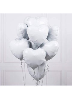 18 Inch White Heart Balloons Foil Balloons Mylar Balloons For Party Decoration Pack Of 20 - pzsku/Z736EF3A9CFD9154D3A5DZ/45/_/1721982068/9ade4fca-adbe-4cb4-9626-05932a2747d0