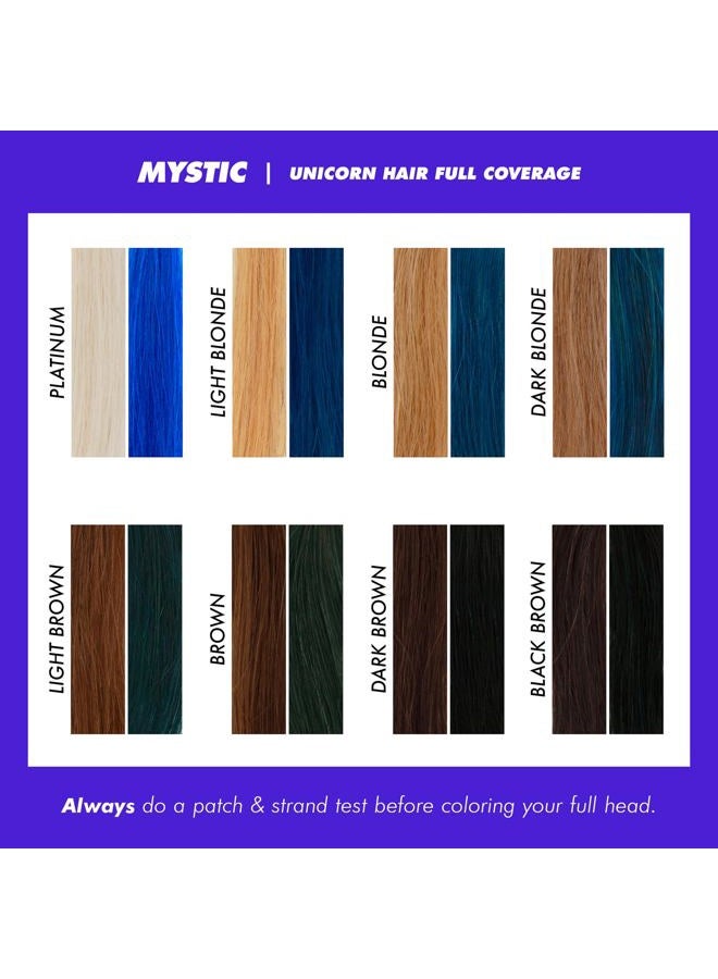 Lime Crime Unicorn Hair Dye Full Coverage, Mystic (Electric Blue) - Vegan and Cruelty Free Semi-Permanent Hair Color Conditions & Moisturizes - Temporary Blue Hair Dye With Sugary Citrus Vanilla Scent - Image 5