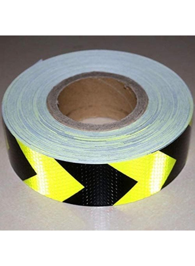 هيريوس ملصق شريط تحذيري عاكس للسلامة الليلية للسيارات باللون الأخضر والأسود مع انعكاس السهم للسيارات والشاحنات والحافلات - Image 2