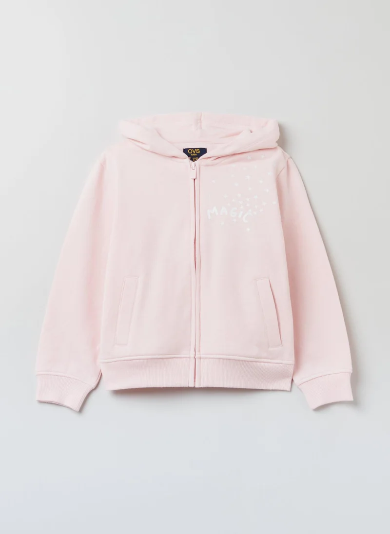 Ovs Ovs Girls Full-Zip Printed Hoodie