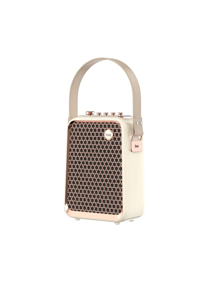 Divoom - Divoom Songbird HQ - 50W Bluetooth Speaker with Karaoke Dual Wireless Microphones - White - Image 1