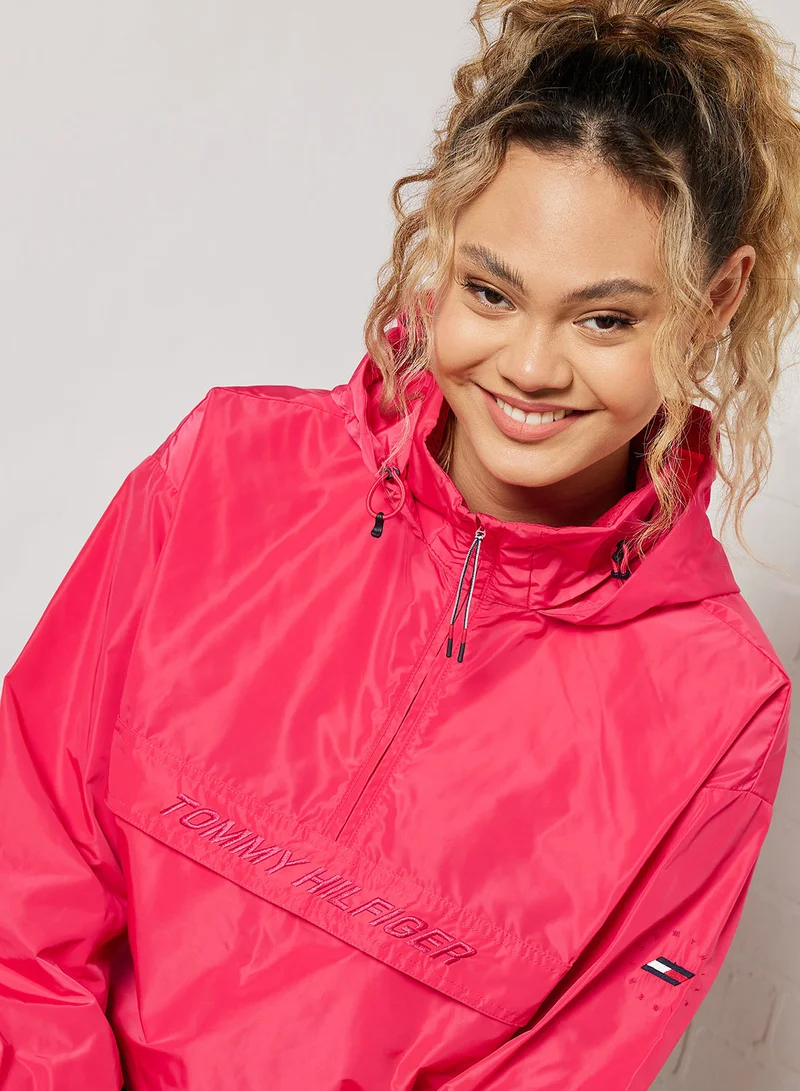 تومي سبورت Half-Zip Relaxed Fit Jacket