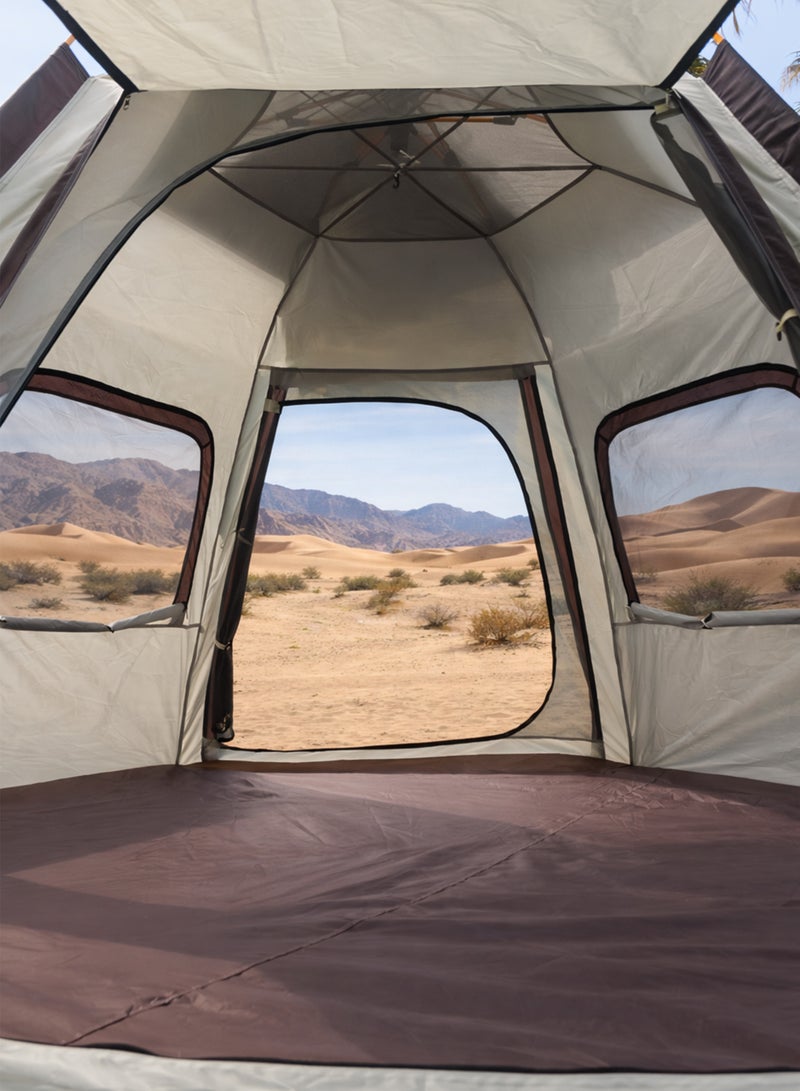 دي بلو خيمة تخييم أوتوماتيكية سريعة الفتح مع نوافذ تهوية – خيمة عائلية سهلة التركيب - Image 3