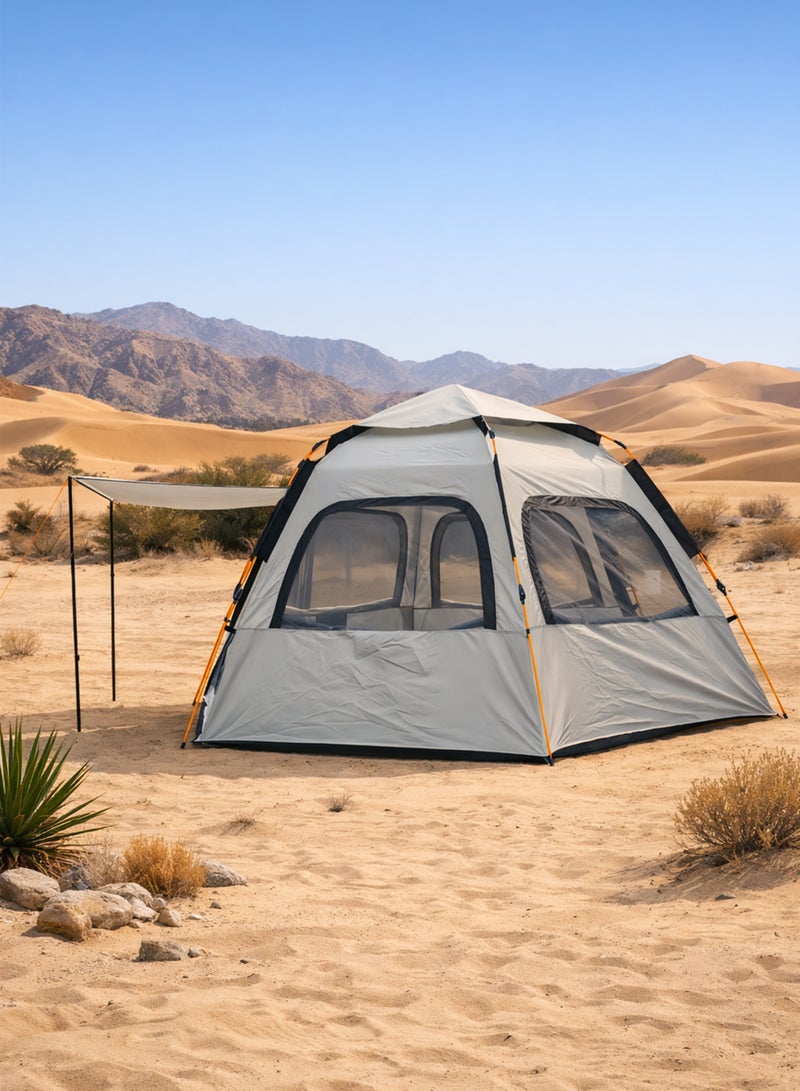 دي بلو خيمة تخييم أوتوماتيكية سريعة الفتح مع نوافذ تهوية – خيمة عائلية سهلة التركيب - Image 2