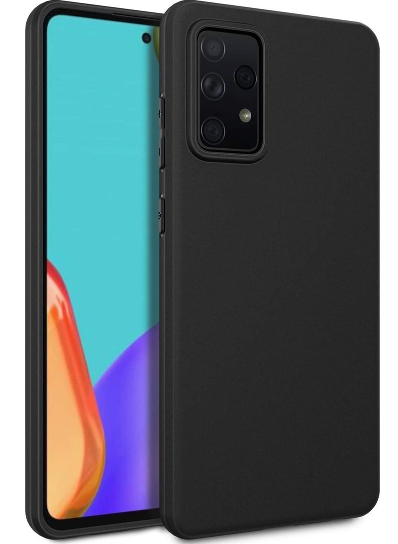 erorex Samsung Galaxy A52 And A52s Case Back Soft Case With Anti Slip Hand Grip And Camera Protection Back Cover Black - Image 1