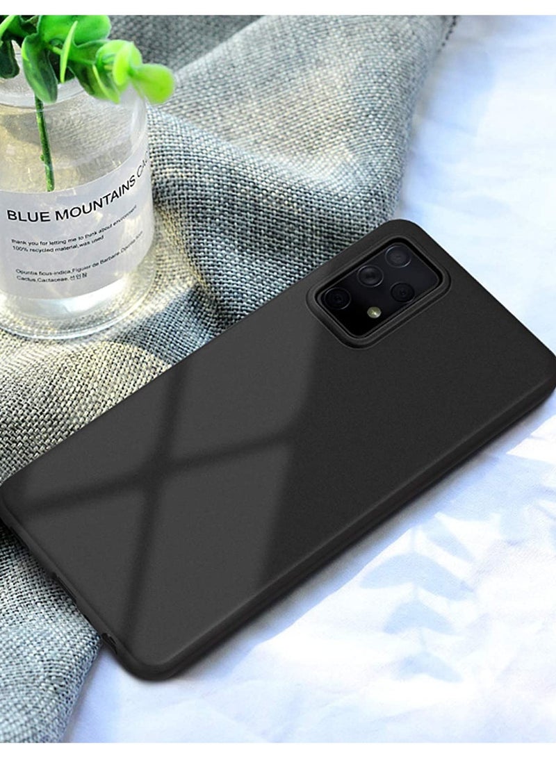 erorex Samsung Galaxy A52 And A52s Case Back Soft Case With Anti Slip Hand Grip And Camera Protection Back Cover Black - Image 4