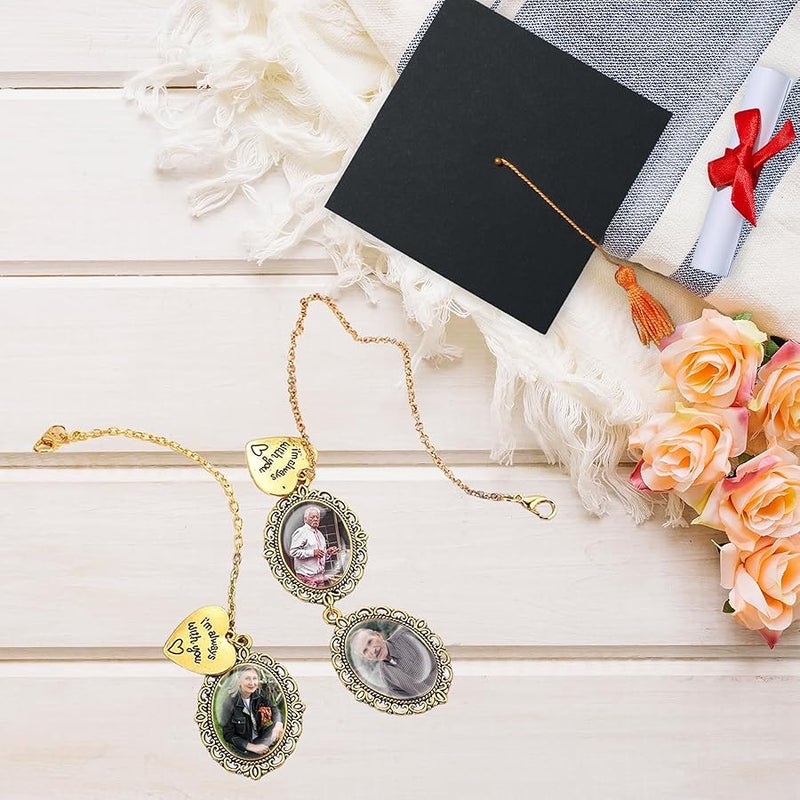Taikuri Personalized Graduation Tassel Photo Charm 2026 Custom Memorial Graduation Cap Tassel Charm Cap Topper for Graduation Gifts - Image 4