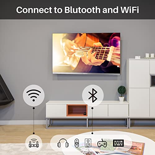SYLVOX Smart RV TV, 22inch TVs with DVD Player Built-in, 12 Volt for RV Camper 1080P FHD, Google Smart Free Download APPs, Support WiFi Bluetooth, 2 HDMI & 2 USB, AC/DC Powered, Frameless Design - Image 4