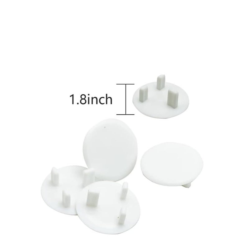 SOLARAE 30pcs Plug Socket Covers, White Safety Plastic Outlet Covers Protector Baby Secutity Shock Prevention Ideal for Children Safety at Home and School&Easy Install - Image 2