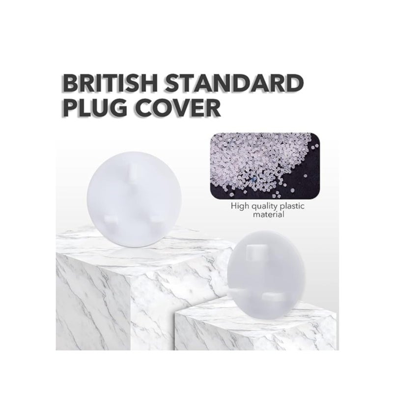 SOLARAE 30pcs Plug Socket Covers, White Safety Plastic Outlet Covers Protector Baby Secutity Shock Prevention Ideal for Children Safety at Home and School&Easy Install - Image 3