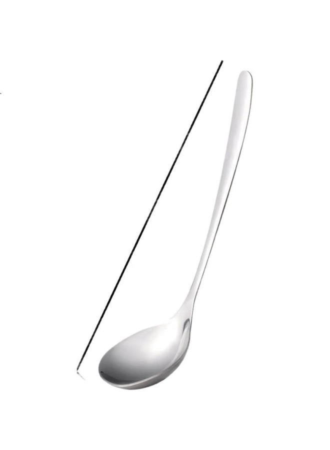 BAIJIE 304 Stainless Steel Soup Spoon Large Size Soup Ladle Scoop Porridge Spoon Tableware 1 Piece Pack - Image 2