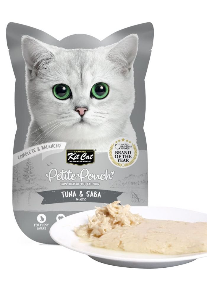 Kit Cat Kit Cat Petite Pouch 70g – Tuna & Saba  24pcs  - Image 2