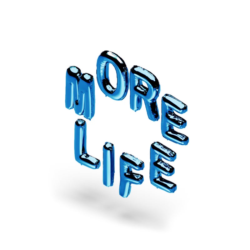 Drake Official More Life Metallic Blue Birthday Balloons - Image 2