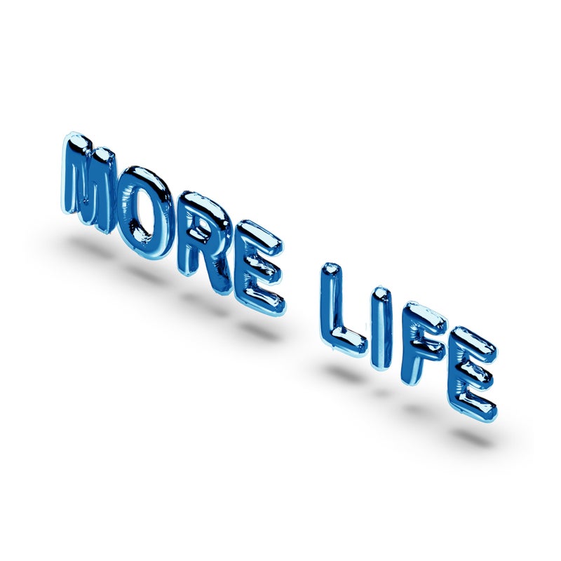 Drake Official More Life Metallic Blue Birthday Balloons - Image 1