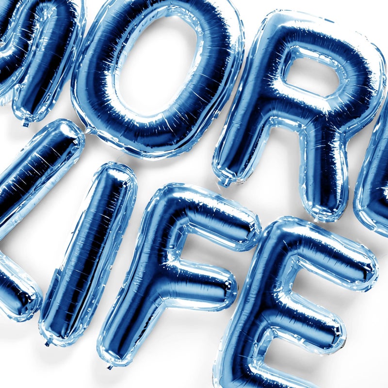Drake Official More Life Metallic Blue Birthday Balloons - Image 3